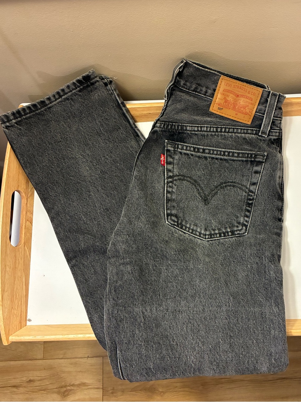 Levi's 501 Black Denim Jeans - Classic Straight Fit